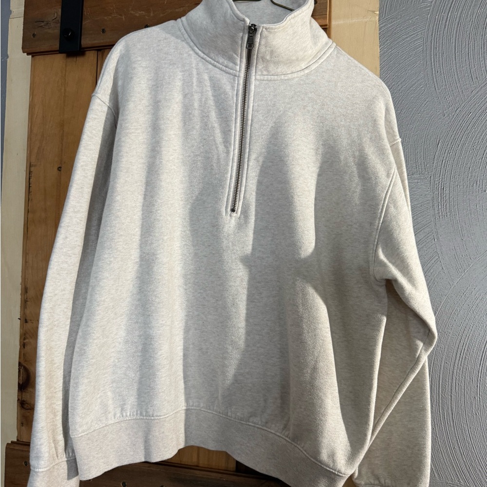 Universal Thread Oatmeal Half Zip Pullover | Size M